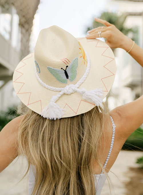 White Palm Hat