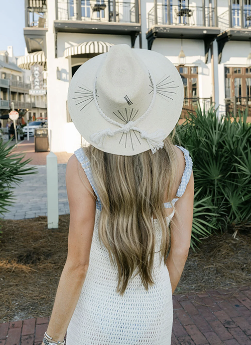 White Palm Hat