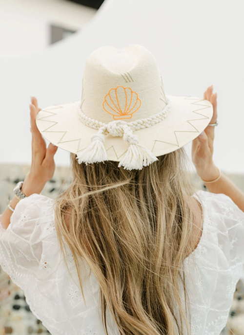 White Palm Hat