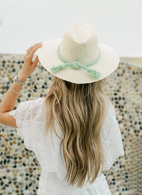 White Palm Hat