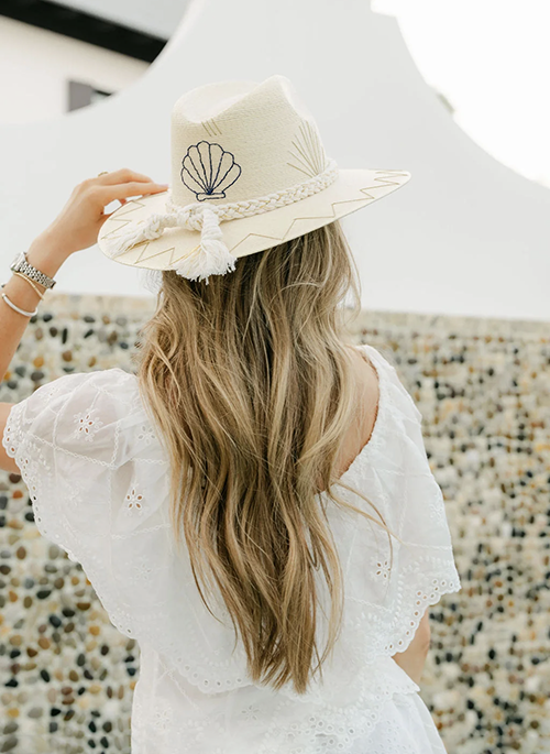 White Palm Hat