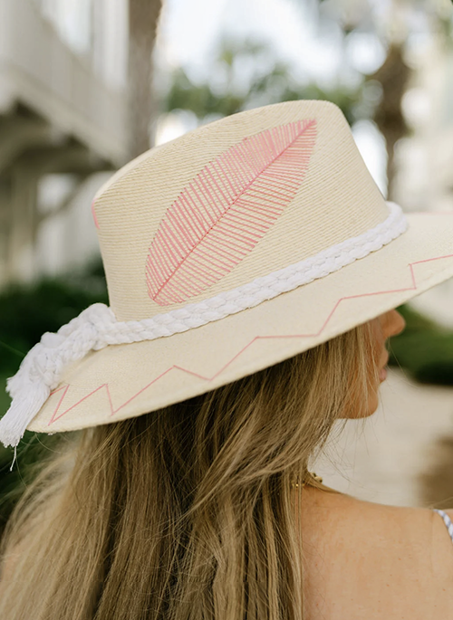 White Palm Hat